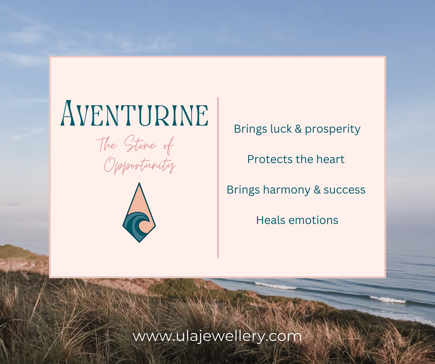 aventurine gemstone crystal healing properties infographic