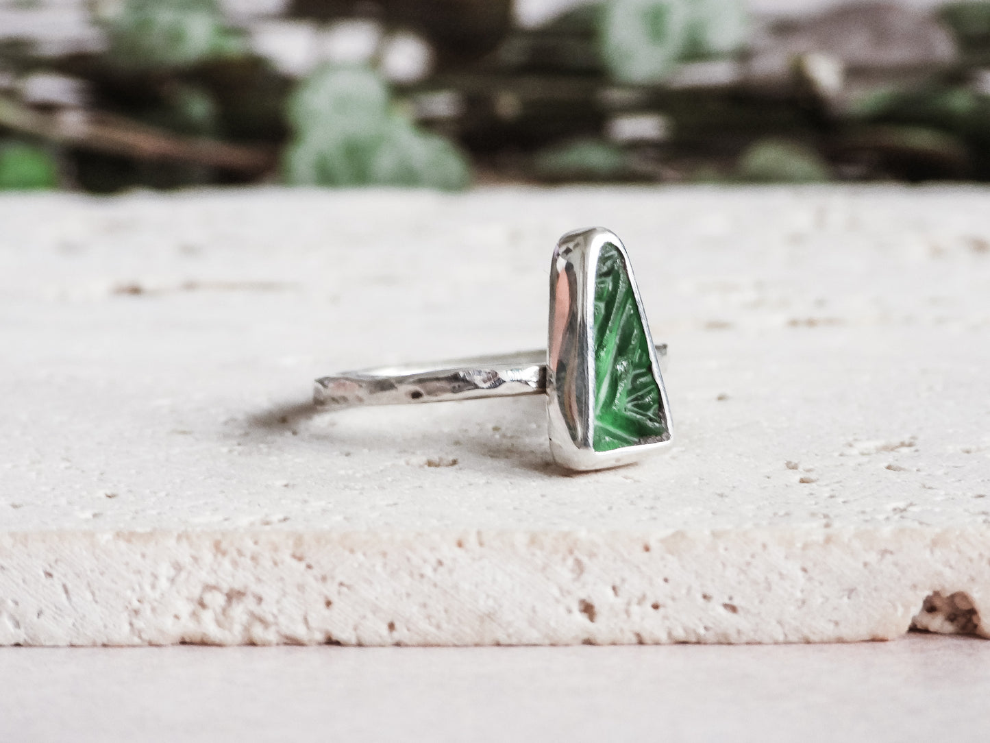 rare green beachy boho seaglass jewellery