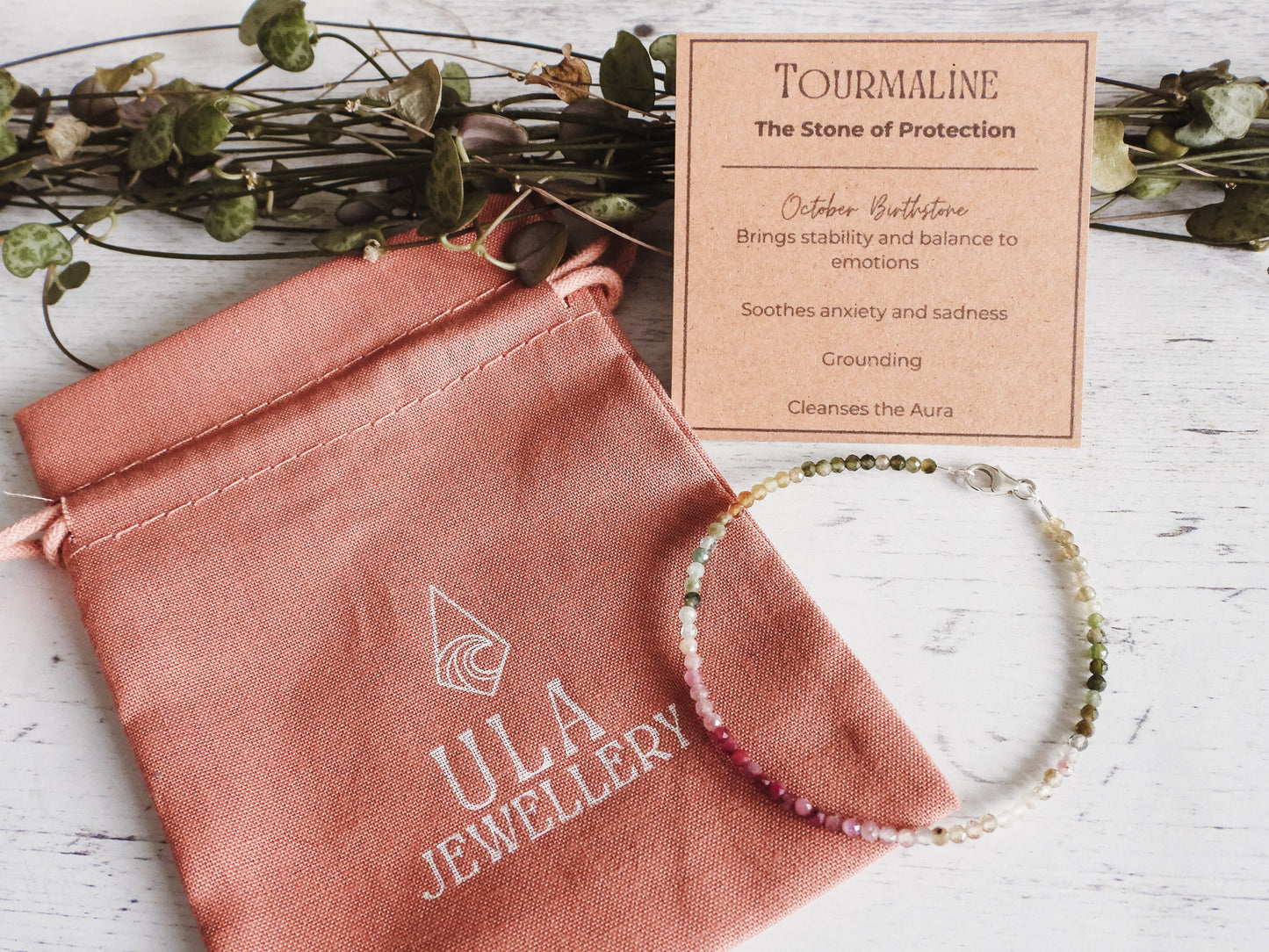 October birthstone, birthday gift idea by Ula Jewellery Cornwall