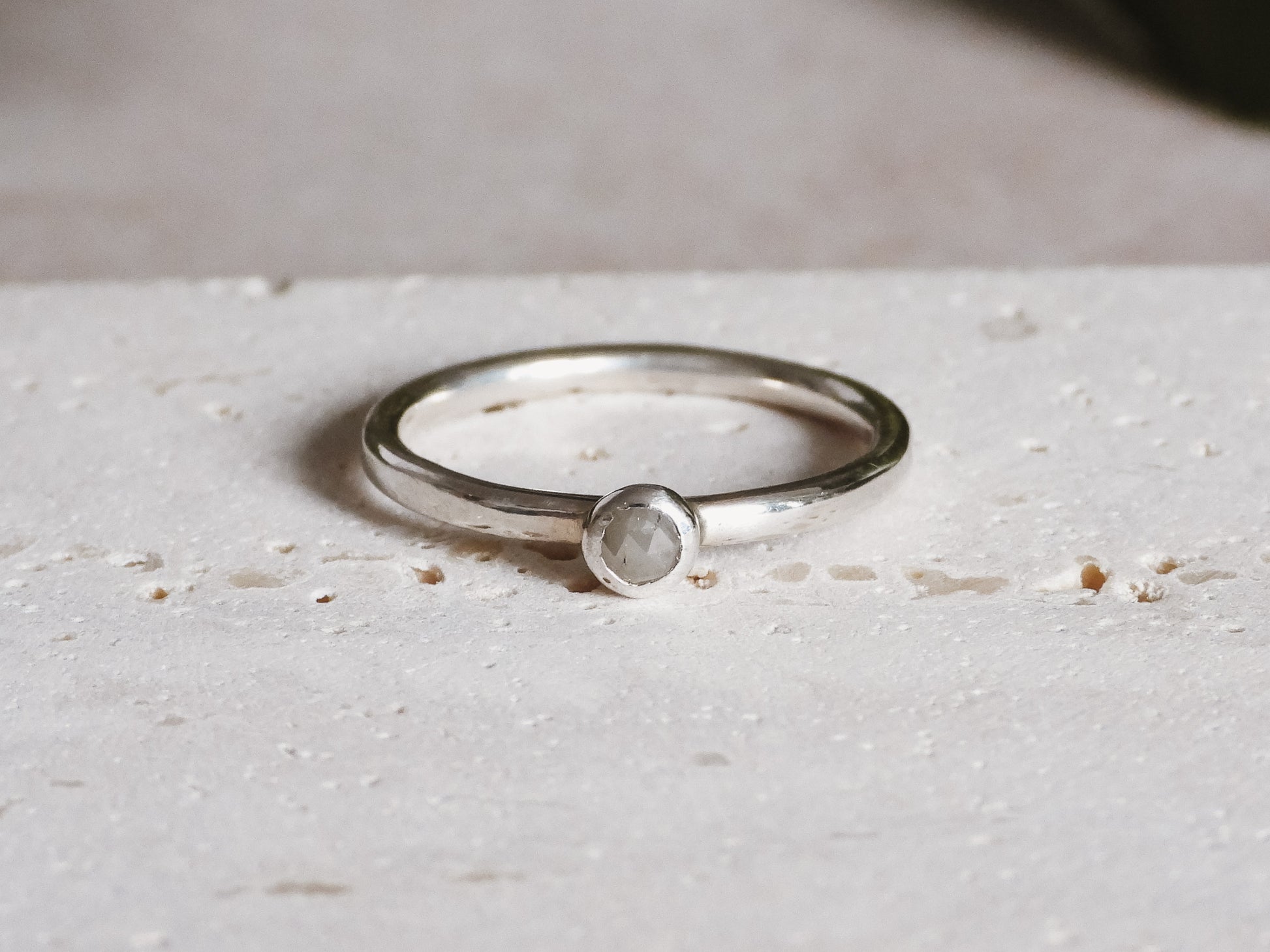 dainty and minimalist custom diamond ring