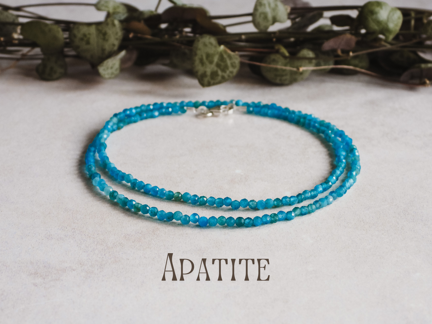 Dainty Apatite "Manifestation" Gemstone Necklace