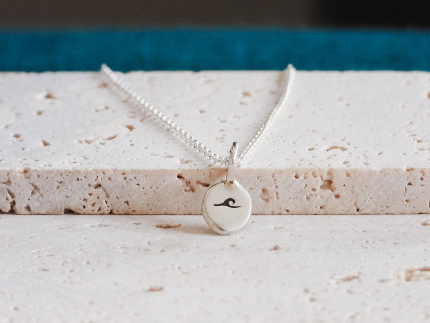 Dainty Wave Charm Necklace