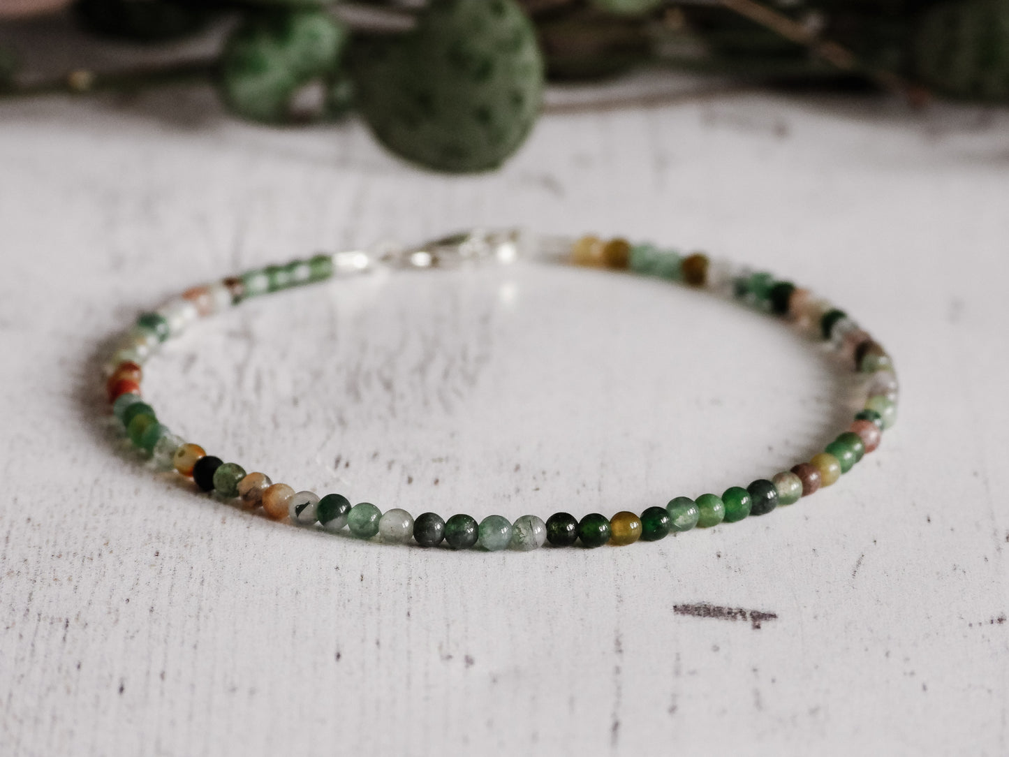 indian agate stacking bracelet in boho style