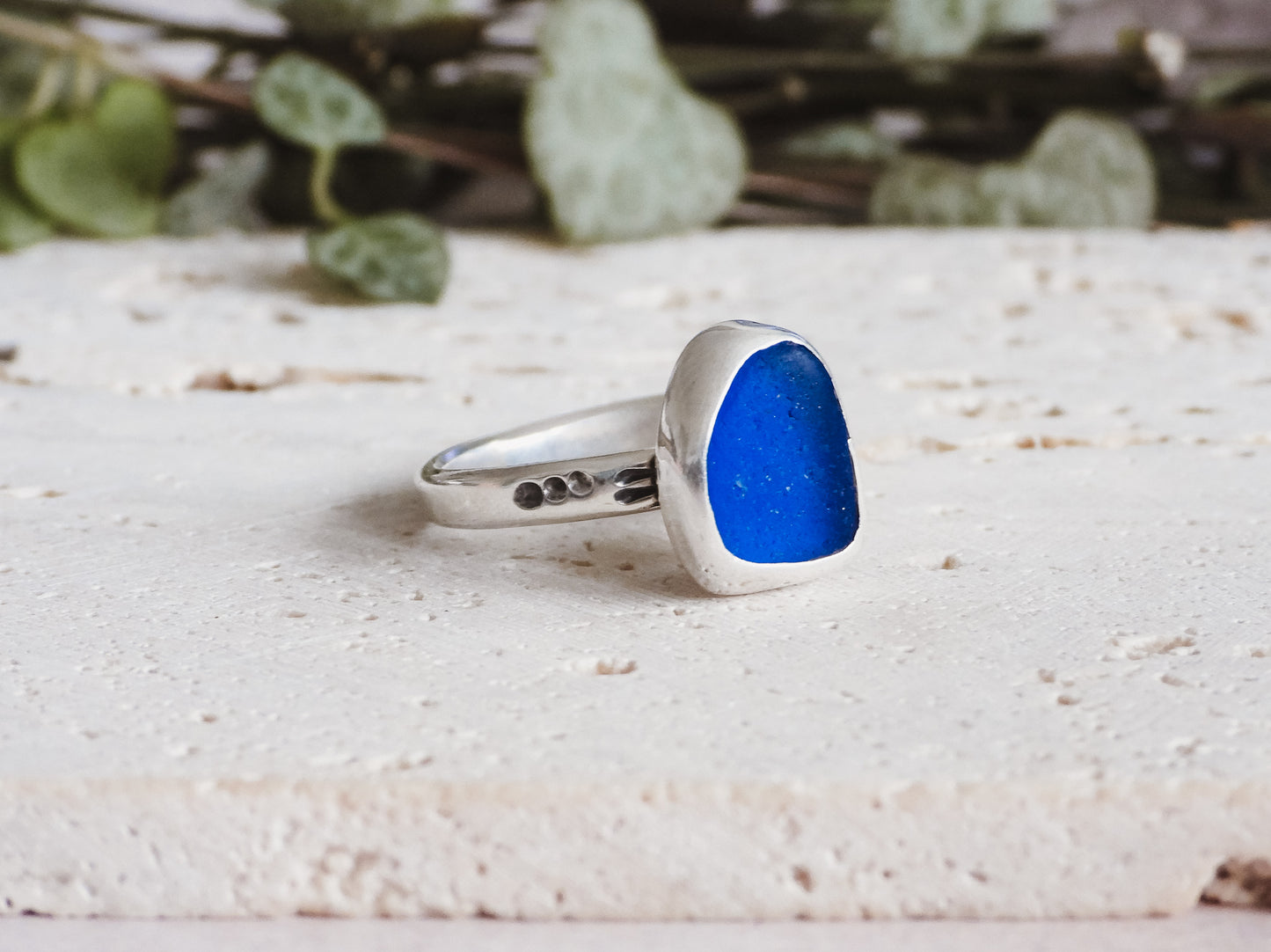 unique Cornish seaglass ring