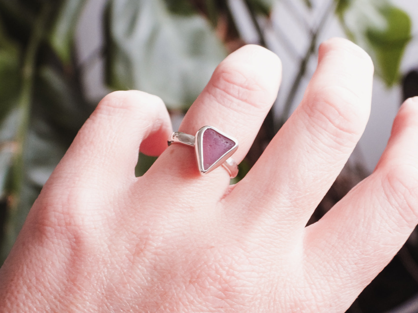 Super Rare Pink Seaglass Ring | Secret Cove nr Falmouth