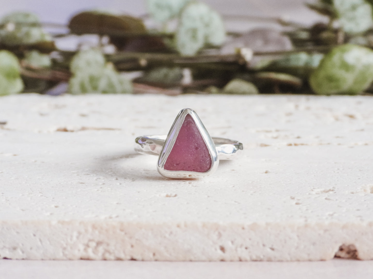 Super Rare Pink Seaglass Ring | Secret Cove nr Falmouth