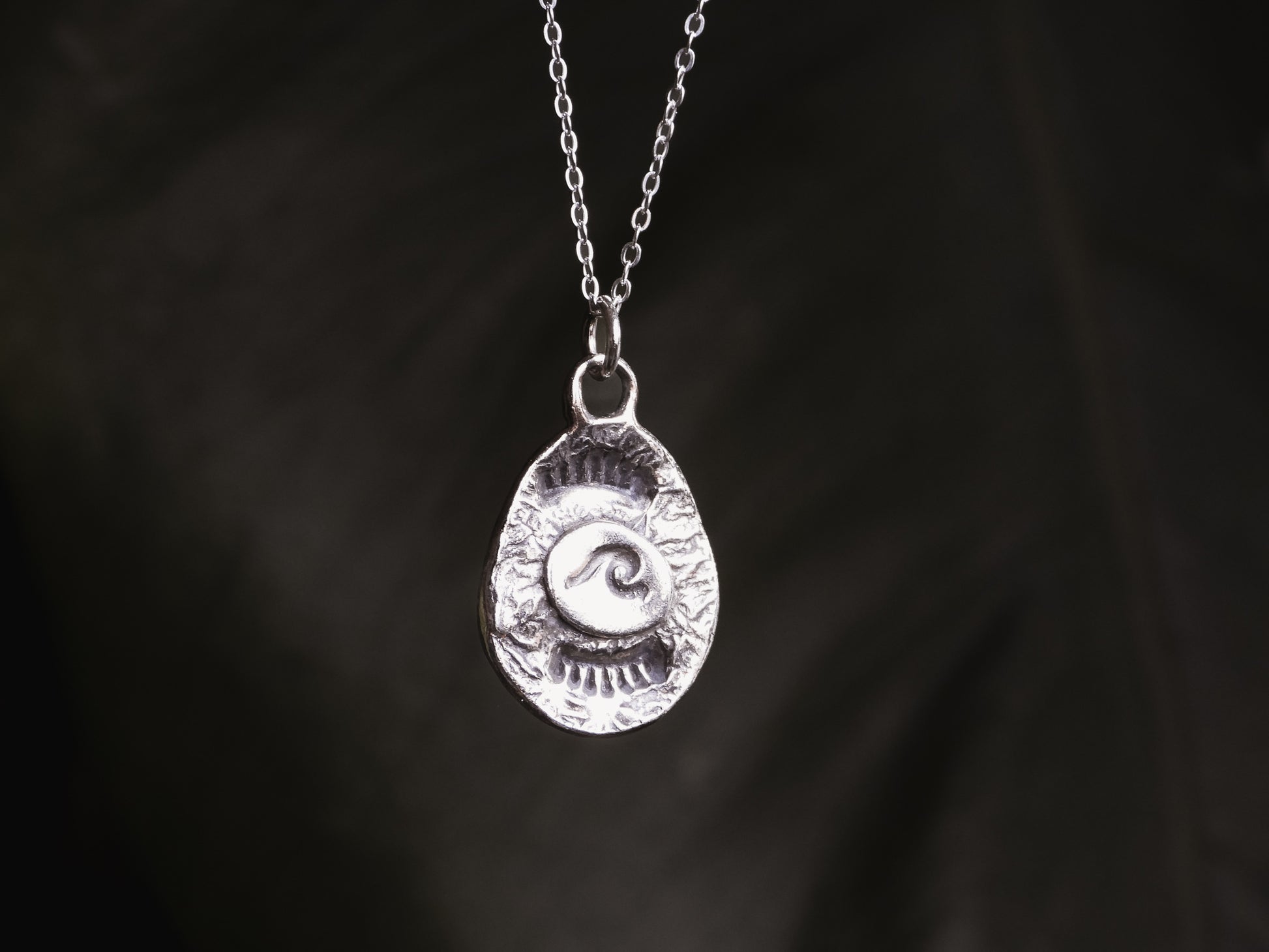 rustic wave beach boho coin charm necklace