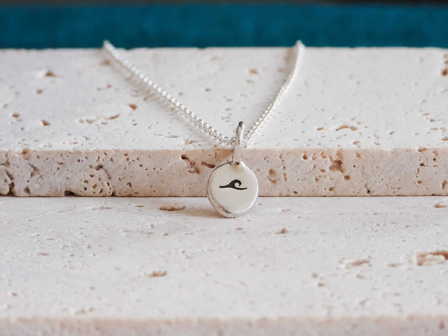 Dainty Wave Charm Necklace