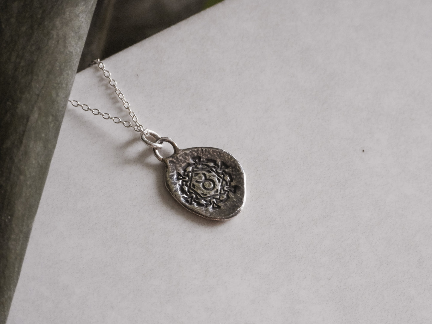 taurus star sign layering necklace made with recycled sterling silver 