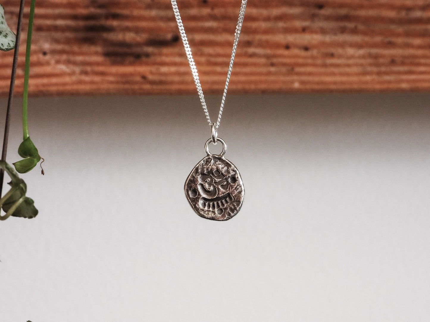 Om Symbol Rustic Charm Necklace