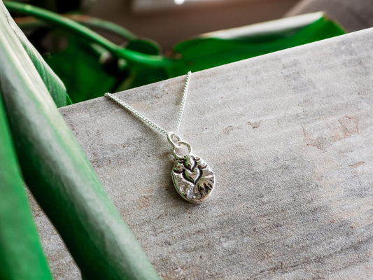 Recycled Sterling Silver Mandala Style Pendant Bohemian Necklace 925 Boho Medallion Dainty Minimalist Hand Made Eco Friendly Hippie Gypsy