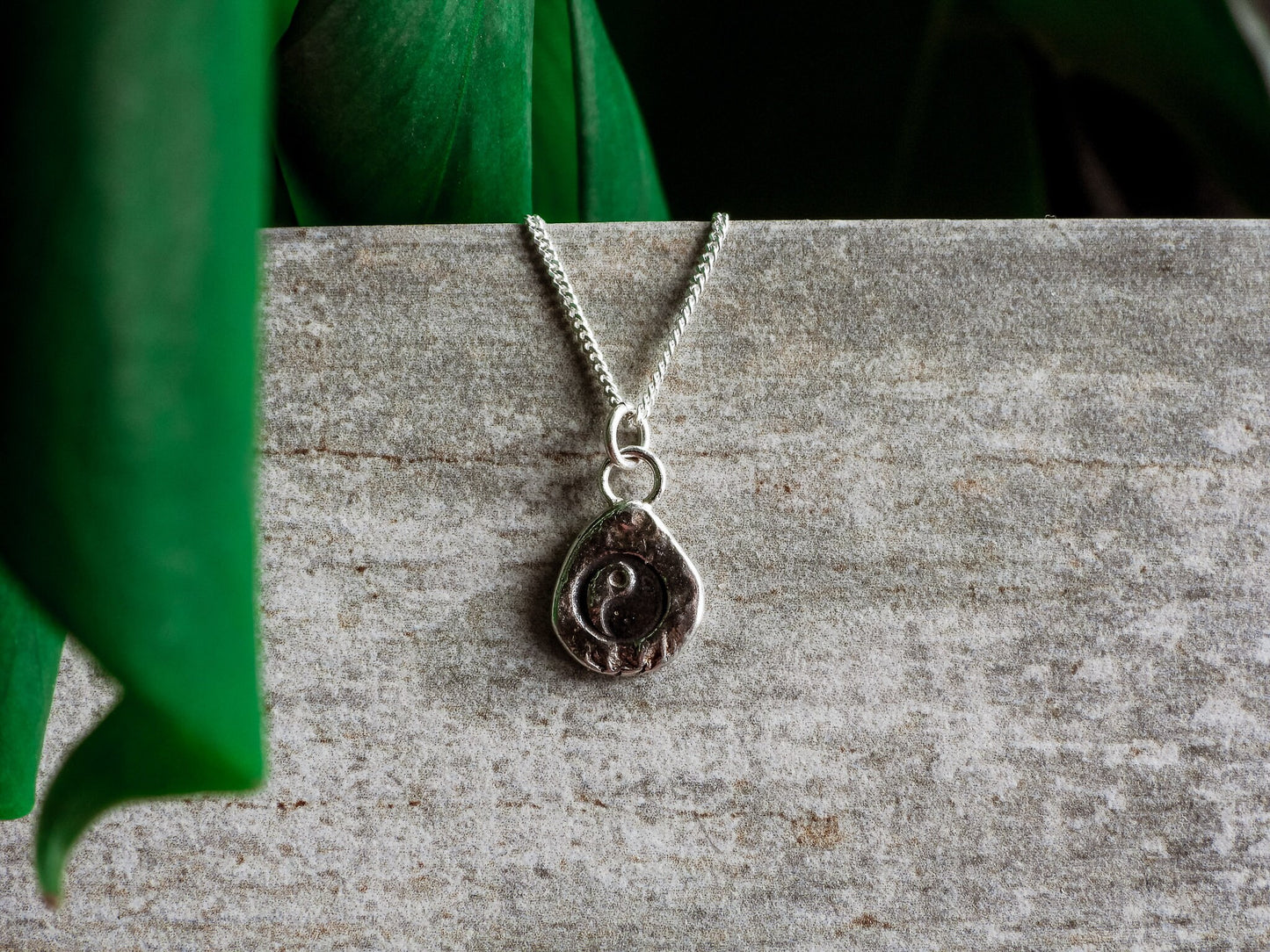 Dainty Ying-Yang Coin Charm Necklace