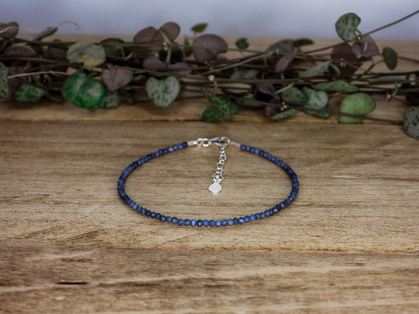 Dainty Blue Coral "Harmony & Growth" Gemstone Bracelet
