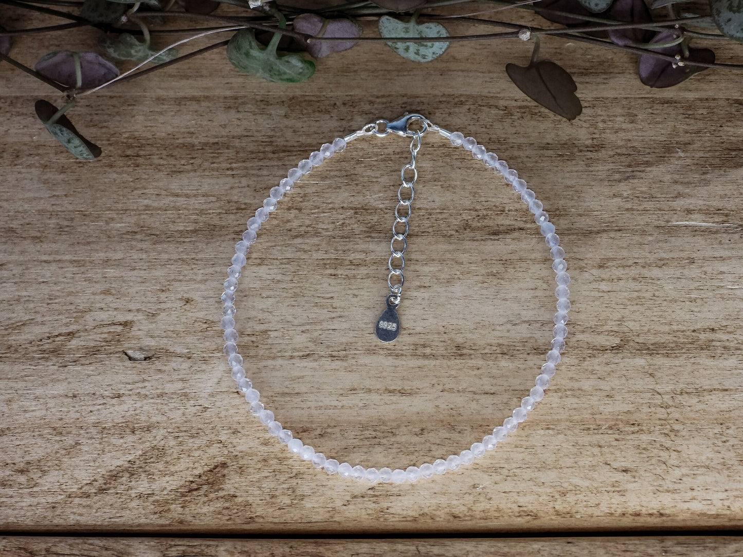 Dainty Quartz "Power" Gemstone Bracelet | April Birthstone