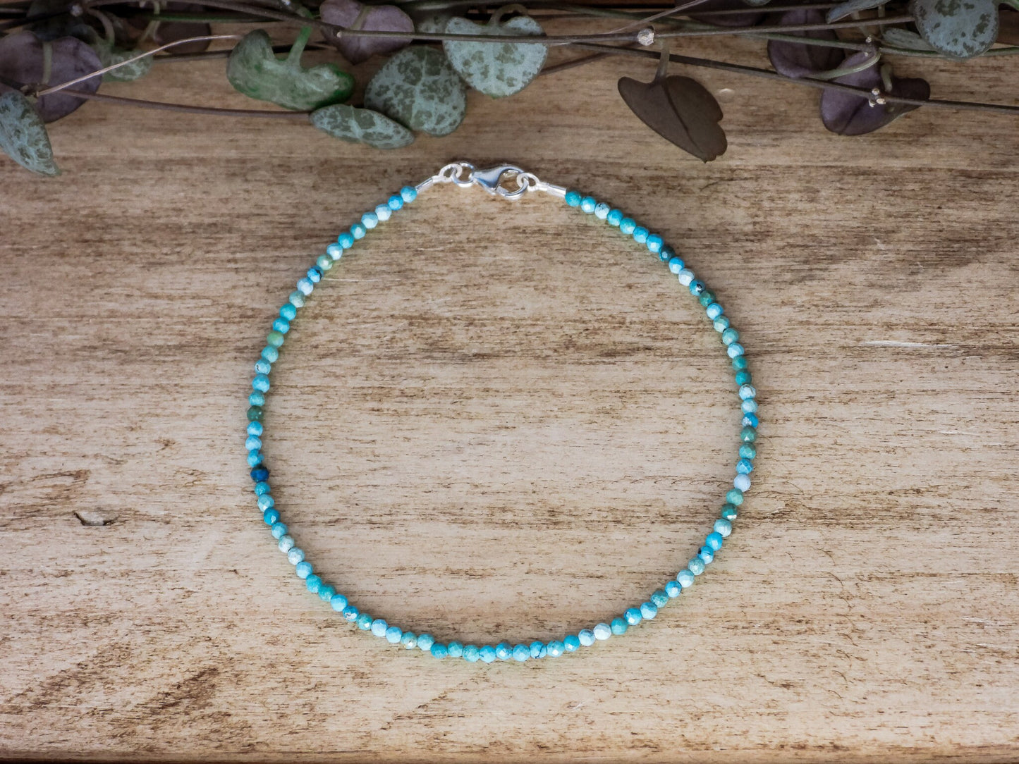 Dainty Turquoise "Hope" Gemstone Bracelet | December Birthstone