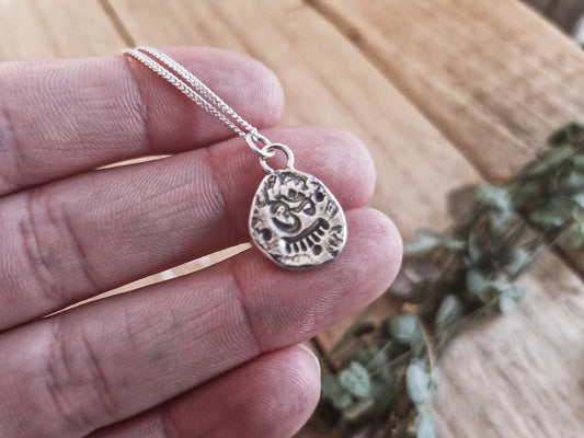 Om Symbol Rustic Charm Necklace