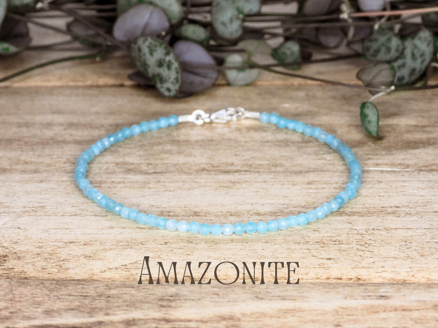 Dainty Amazonite "Hope" Gemstone Bracelet