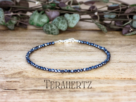 Dainty Terahertz "Power" Gemstone Bracelet