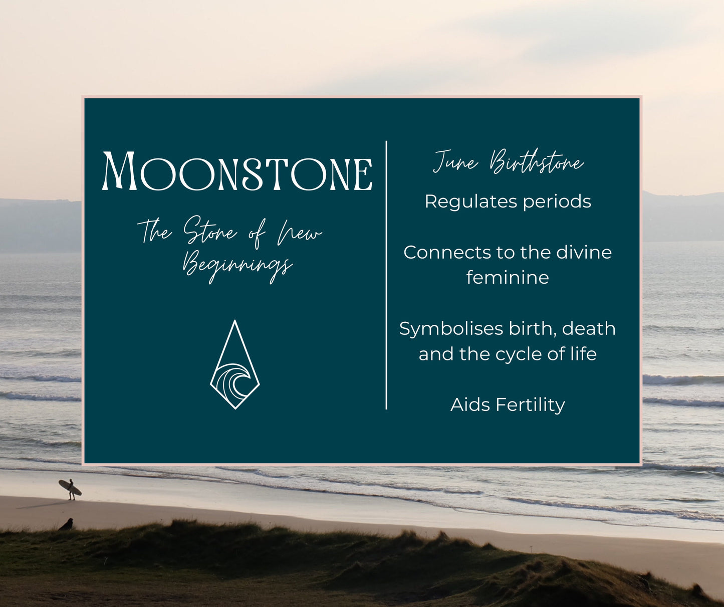 Dainty Rainbow Moonstone "Fertility & New Beginnings" Gemstone Anklet | June Birthstone