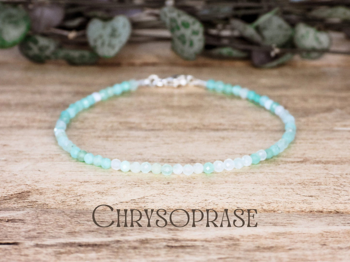 Dainty Chrysoprase "Love & Joy" Gemstone Bracelet