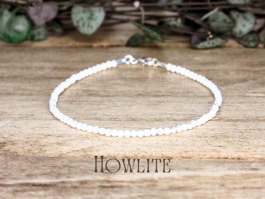 Dainty Howlite "Patience" Gemstone Bracelet