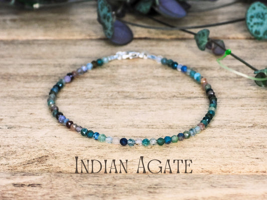 dfainty indian agate gemstone stacking bracelet by ula jewellery