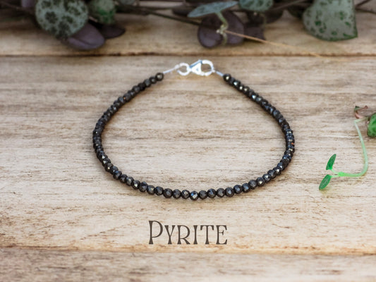 Dainty Pyrite "Protection" Gemstone Bracelet