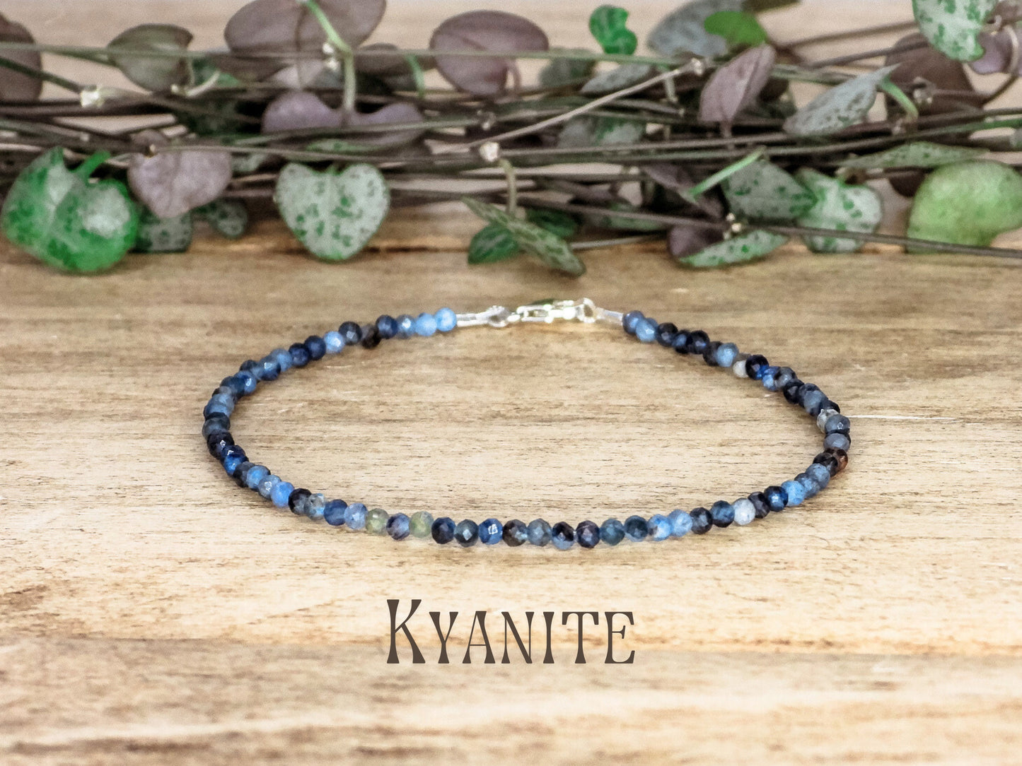 Dainty Kyanite "Attunement" Gemstone Bracelet