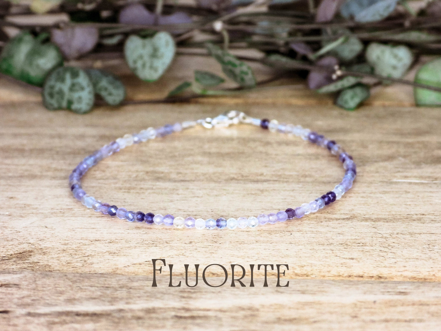 Dainty Fluorite "Clarity" Gemstone Bracelet