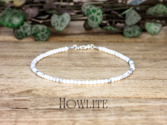 Dainty Howlite "Patience" Gemstone Bracelet