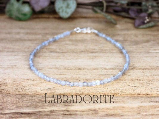 Dainty Labradorite "Transformation" Gemstone Bracelet